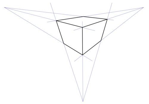 Перспектива в рисунке треугольник